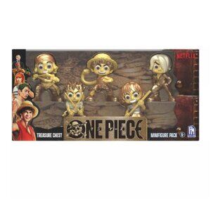 One Piece Treasure Chest Series 1 Gold Mini Figure Set 5pk Christmas Anime Gift